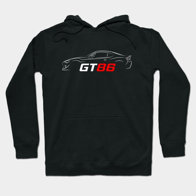 Silhouette GT86 Hoodie by GoldenTuners